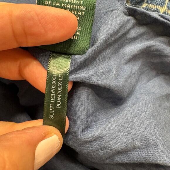 Lauren by Ralph Lauren 1X Tiered Skirt Patchwork Floral Boho Cottage Prairie - Picture 7 of 9